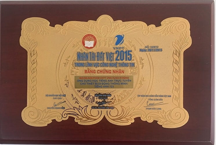Giải 3 Nhân Tài Đất Việt 2015
